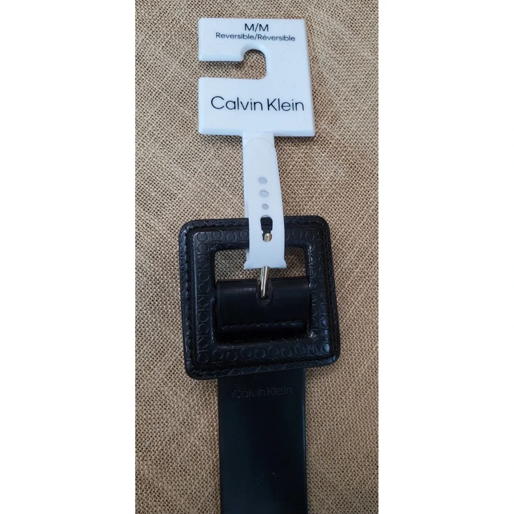 Calvin Klein 25 mm Black/Black Reversable Belt 13KA010051 40 In MSRP $45